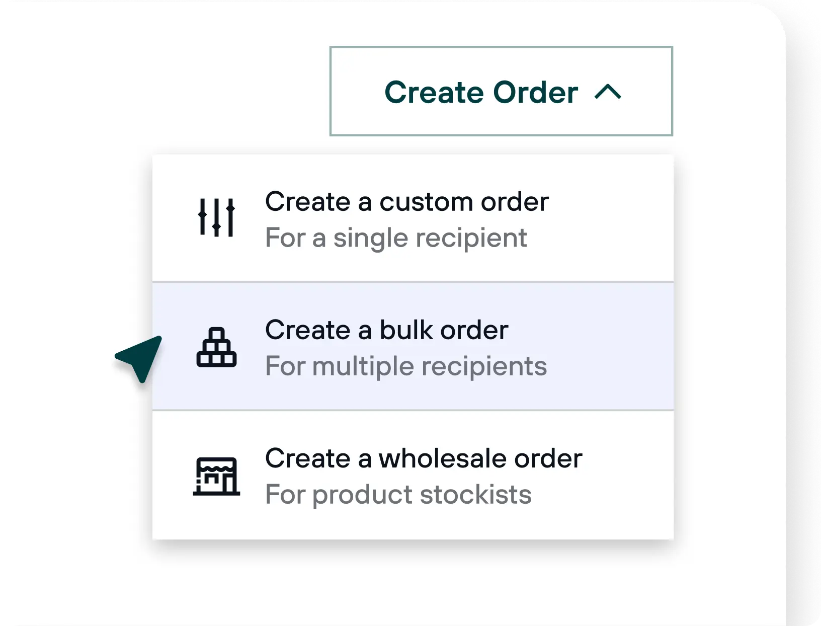 Create custom orders